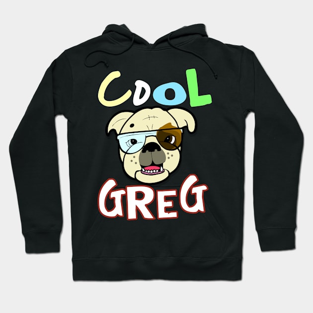 Cool Greg The Swagged Out Bulldog Hoodie by WavyDopeness